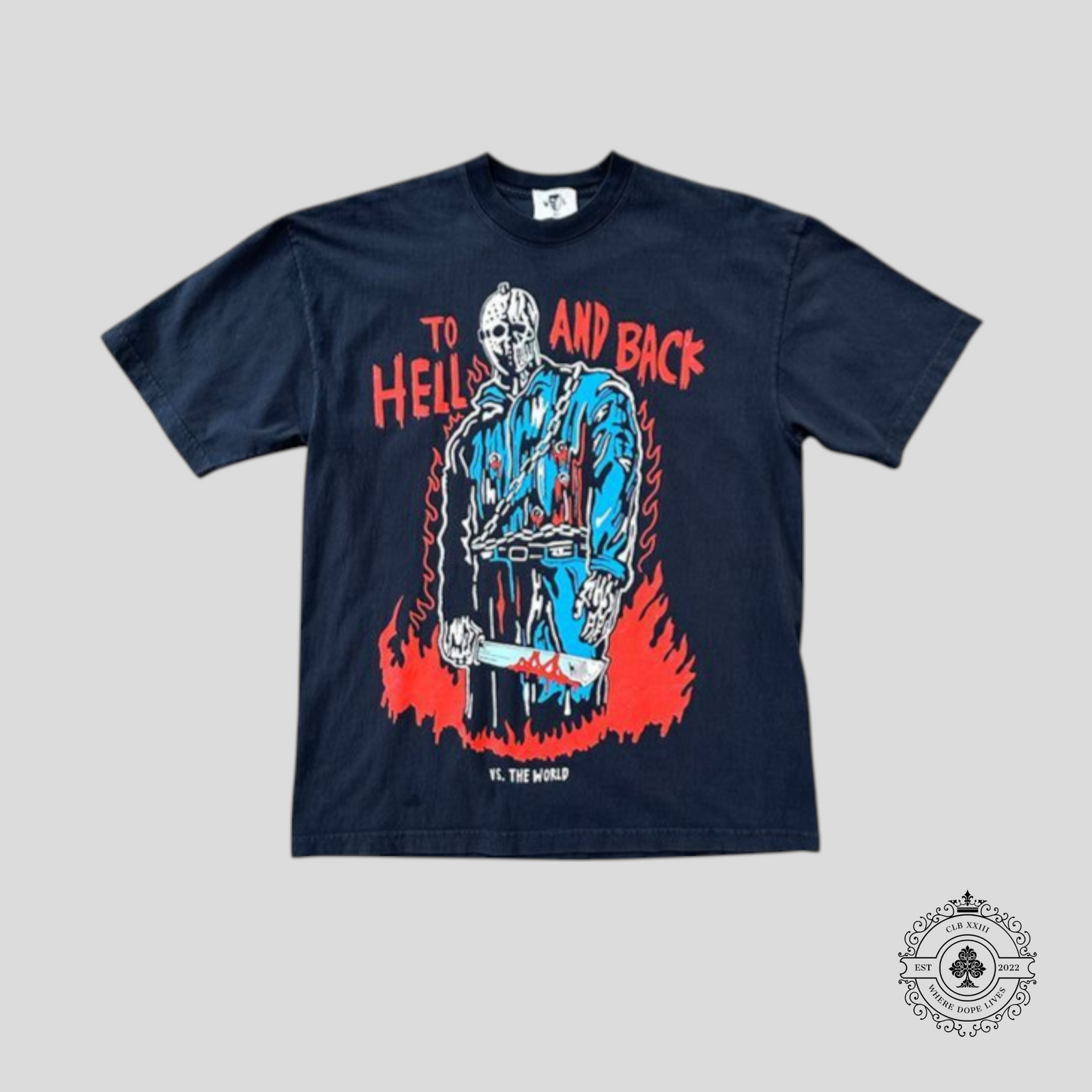 Warren Lotas Hell and Back Tee in Purple/Black