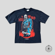 Warren Lotas Hell and Back Tee in Purple/Black