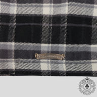 Chrome Hearts Padded Flannel Shirt in Black/White