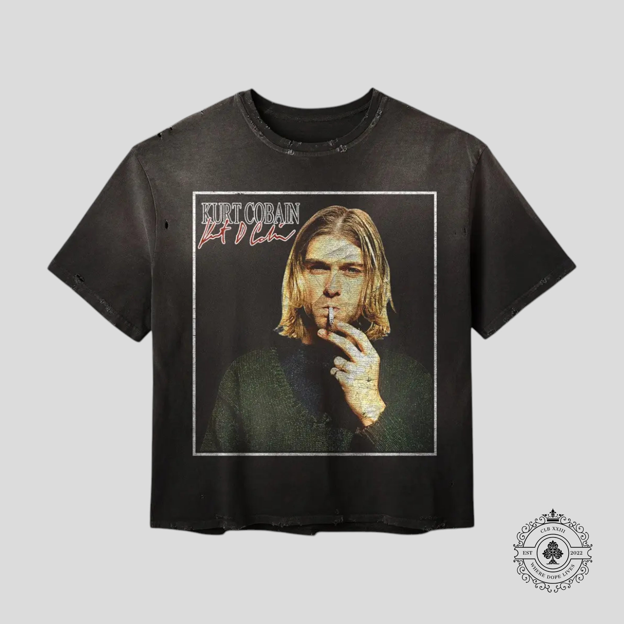 GV Gallery Raspberry Hills Kurt Cobain 2 Tee in Black