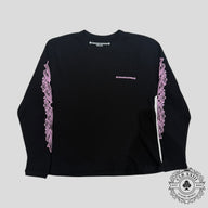 Chrome Hearts Matty Boy Pink Script Thermal Longsleeve