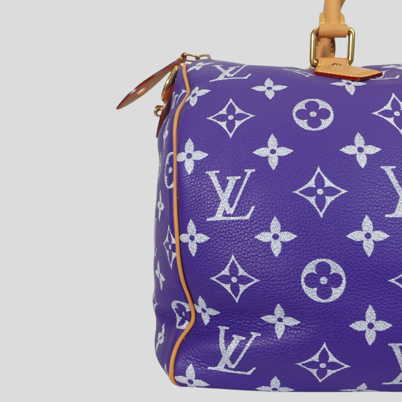 Louis Vuitton Speedy P9 Bandoulière Calfskin Bag, side view