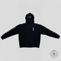 Chrome Hearts Vertical FU Logo Hoodie in Black/White