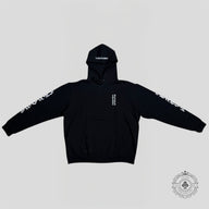 Chrome Hearts Vertical FU Logo Hoodie in Black/White