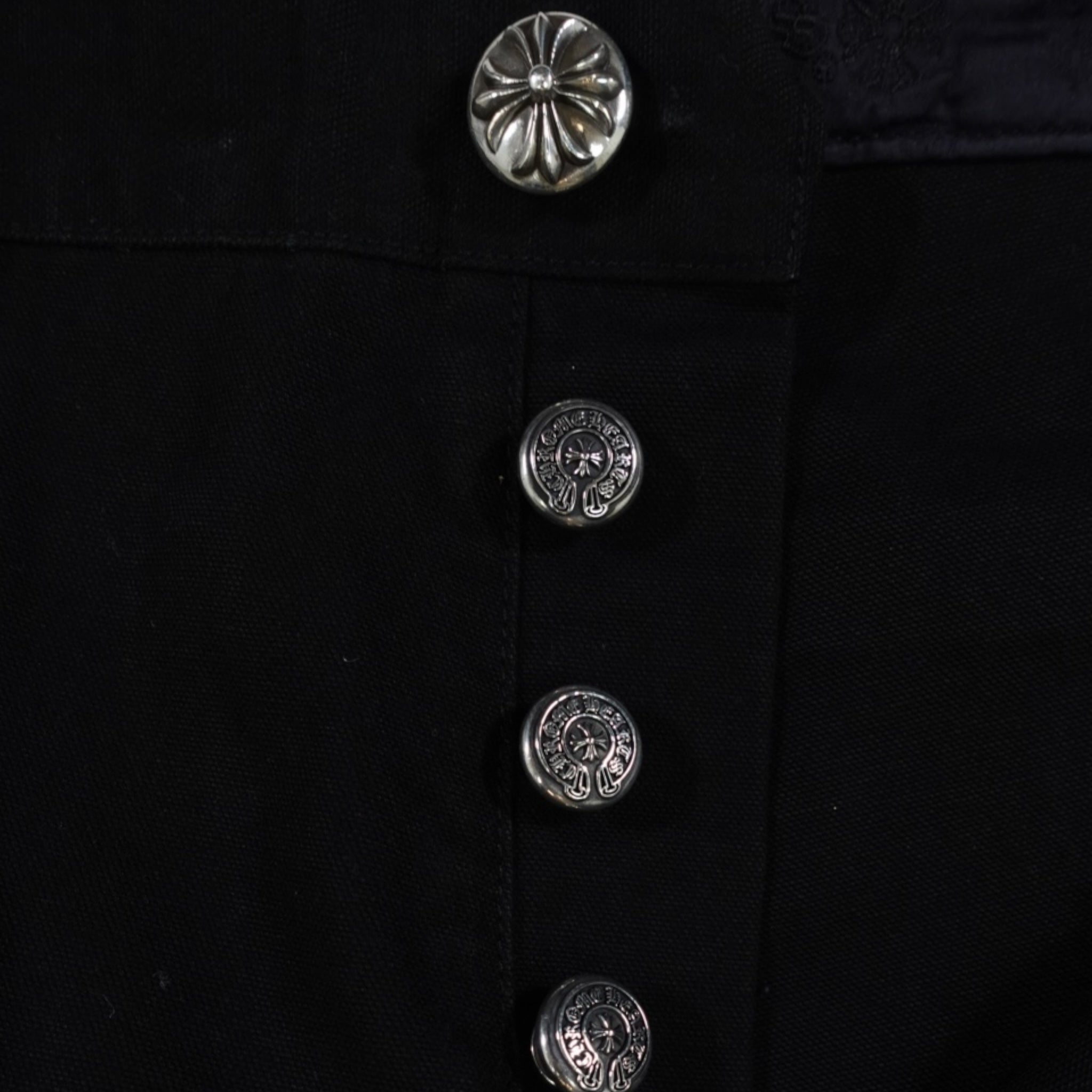 Chrome Hearts Double Knee Carpenter Pants in Black