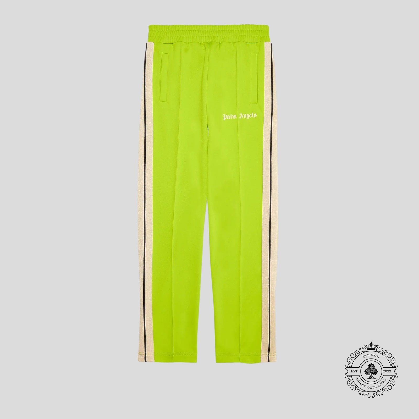 Palm Angels Classic Track Pants in Lime Green