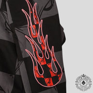 Anti Promo Matty Boy 99 Eyes Flame Hoodie in Black
