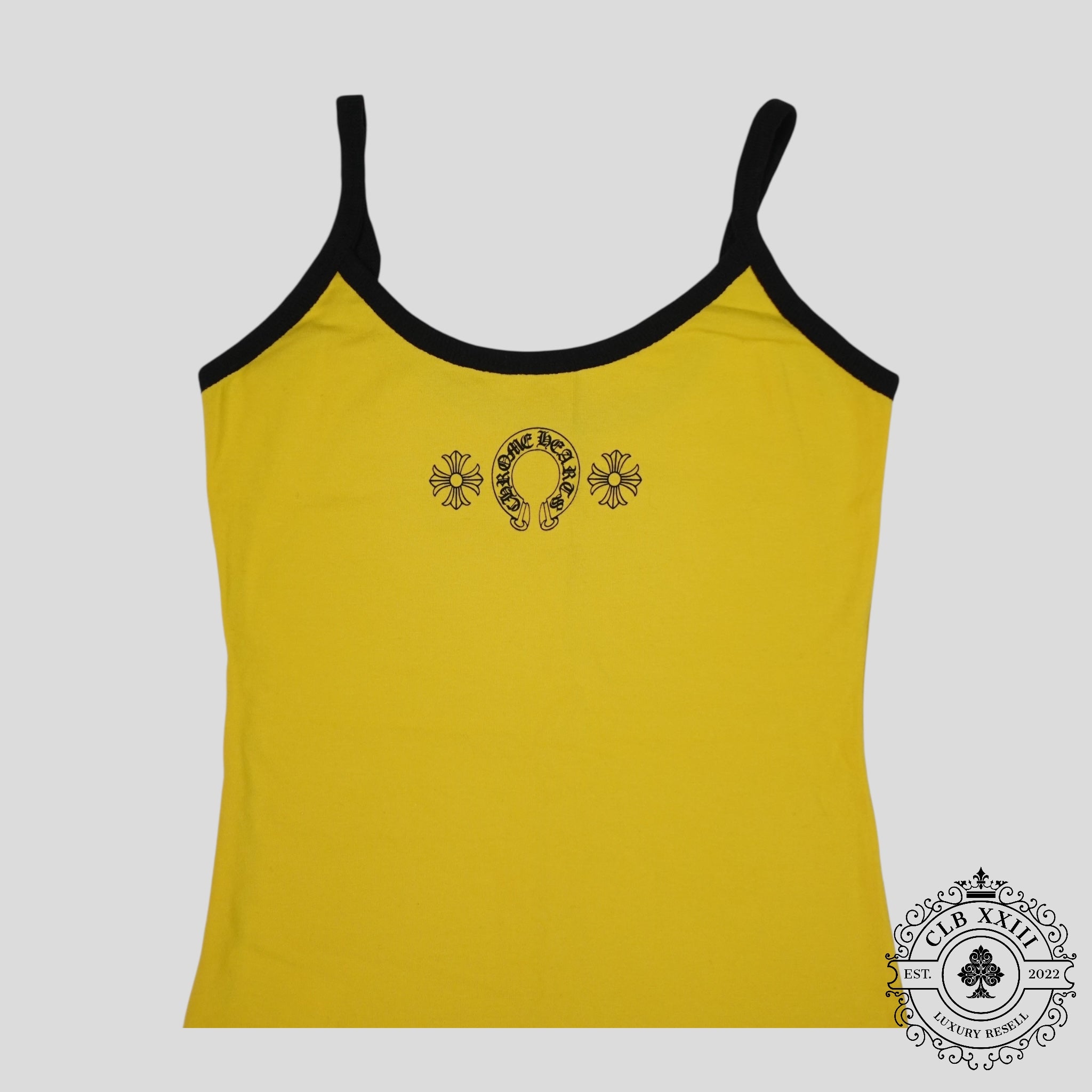 Chrome Hearts Roller Skate Women's Tank Top in Yellow