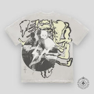 Travis Scott Cactus Jack + Kaws For Fragment Tee "Aged Yellow"