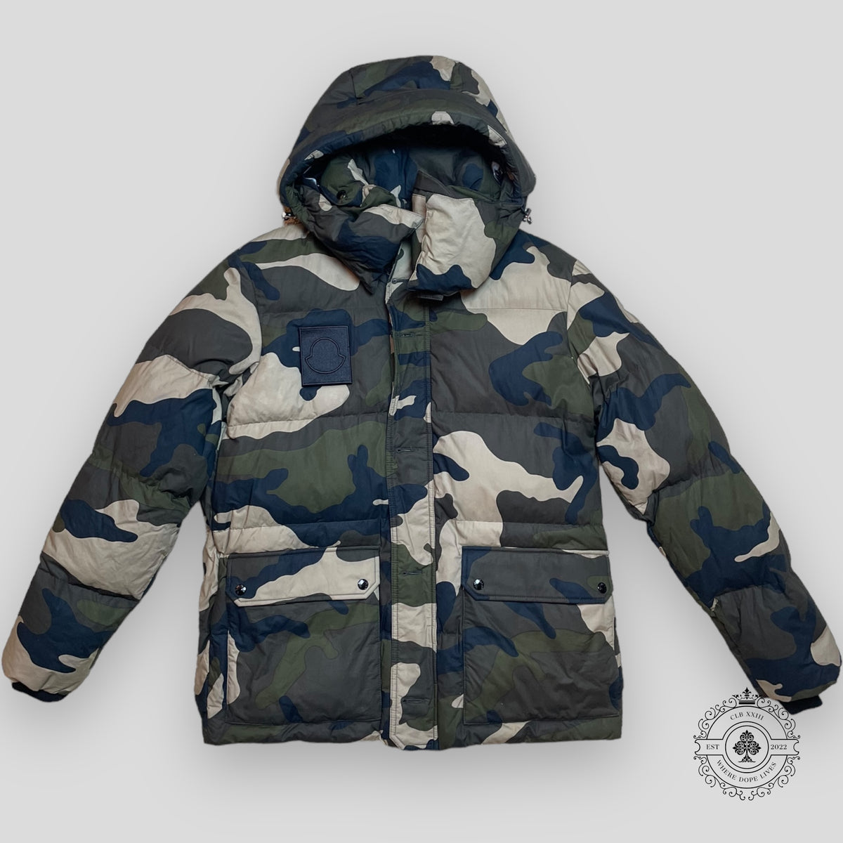 Moncler Camo Print Coat