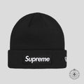 Supreme New Era Box Logo Beanie (FW24) in Black