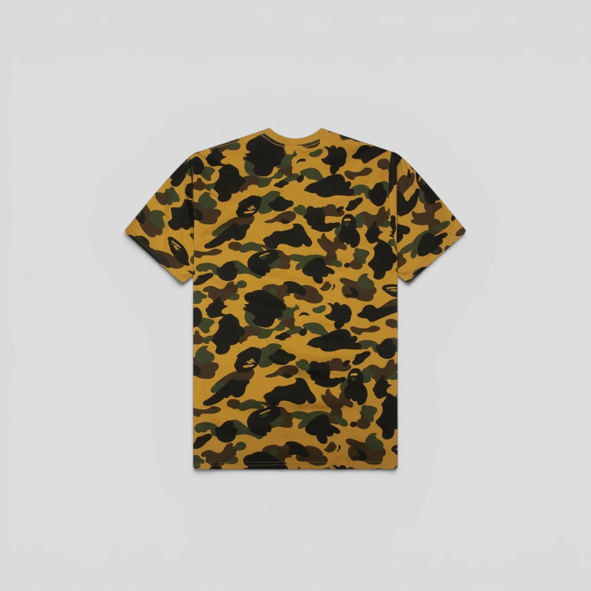 BAPE 1st Camo College Tee in Yellow