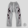 Hellstar Grey Future Flame Sweatpants in Grey