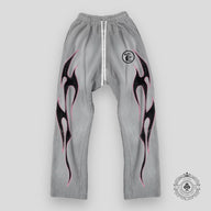 Hellstar Grey Future Flame Sweatpants in Grey