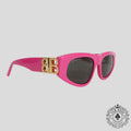 Balenciaga Cat Eye Ladies Sunglasses in Pink