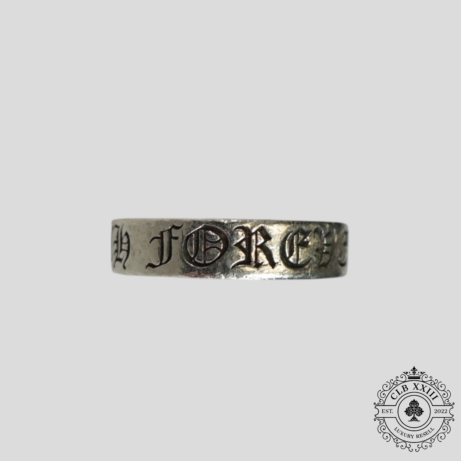 Chrome Hearts CH Forever Ring in Silver