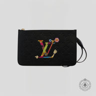 Louis Vuitton x Takashi Murakami Neverfull MM in Black
