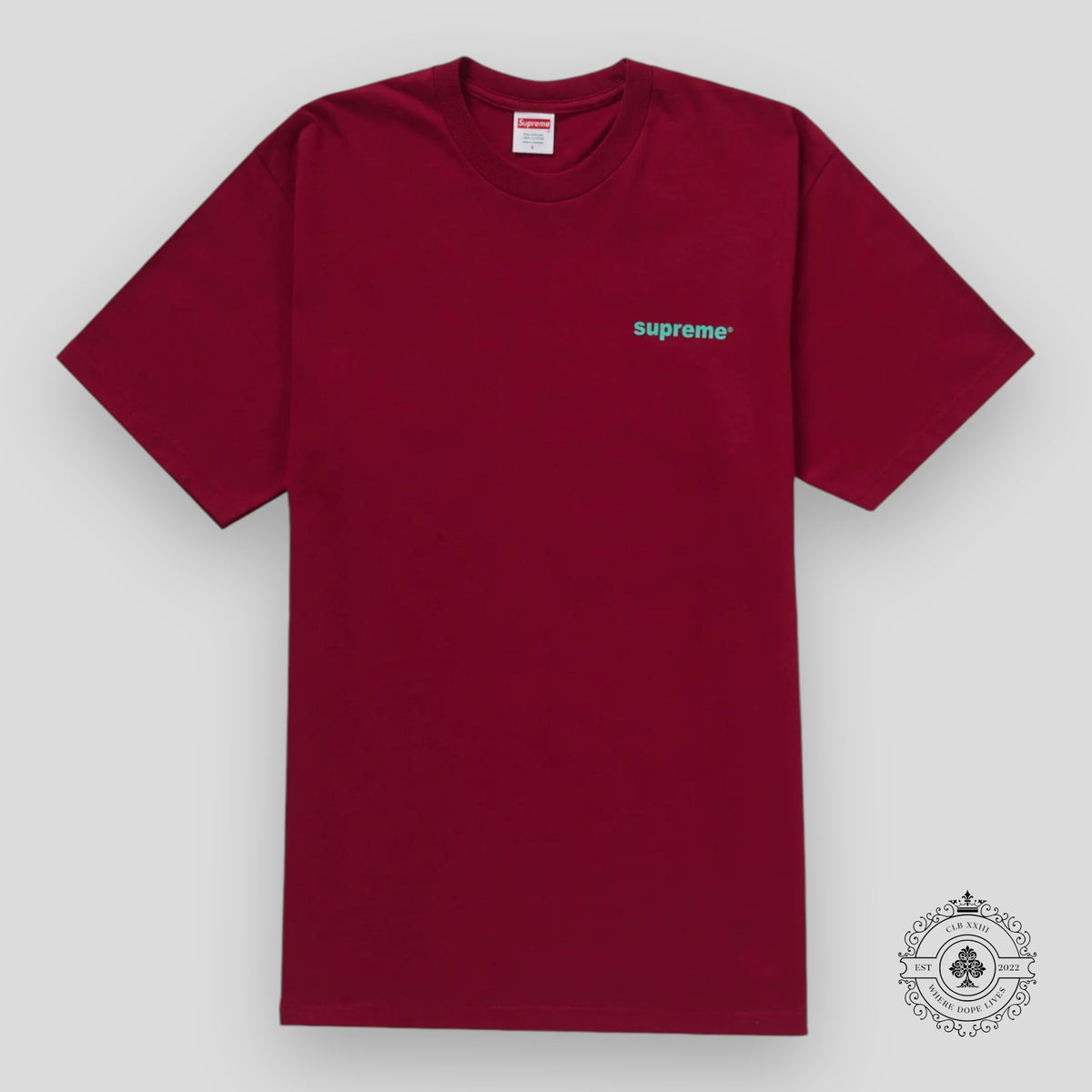 Supreme Fuck Money Tee in Cardinal