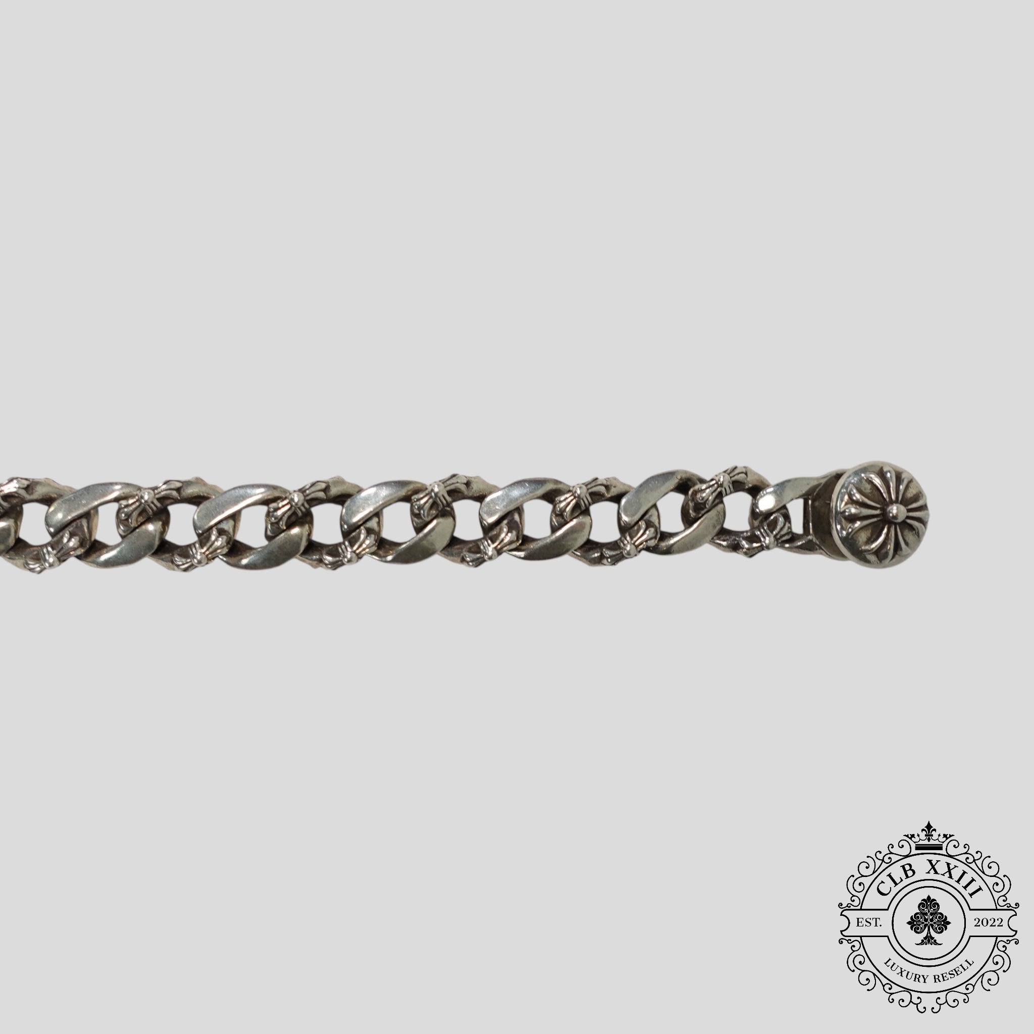 Chrome Hearts Fancy Link Lobster Clasp Bracelet