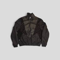 Louis Vuitton Mix Leather Track Top in Black