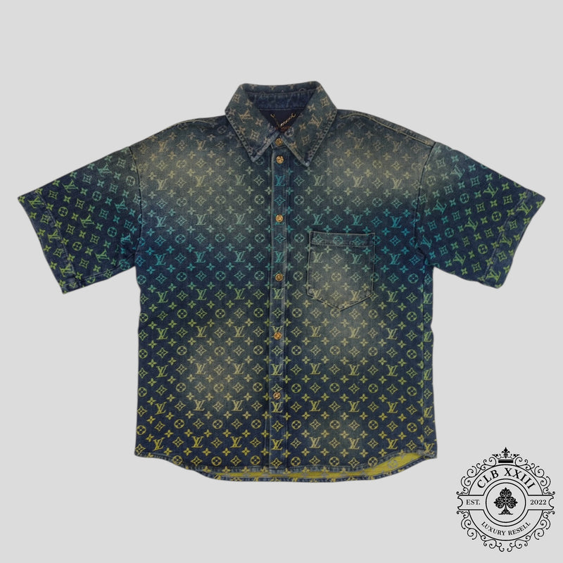 Louis Vuitton Rainbow Monogram Denim Shirt in Blue