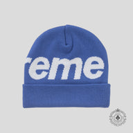 Supreme Big Logo Beanie (FW24) in Blue
