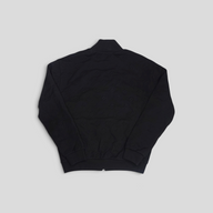 CLB XXIII black Louis Vuitton cotton tracktop featuring an all-over embossed monogram pattern and ribbed cuffs.