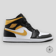 Air Jordan 1 Mid White Pollen Black