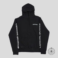 Chrome Hearts Scroll Logo Hoodie in Black
