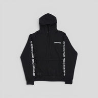 Chrome Hearts Scroll Logo Hoodie in Black