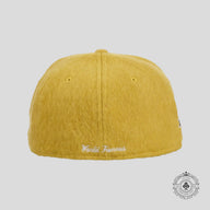 Supreme Mohair Box Logo New Era Fitted Hat in Dark Yellow