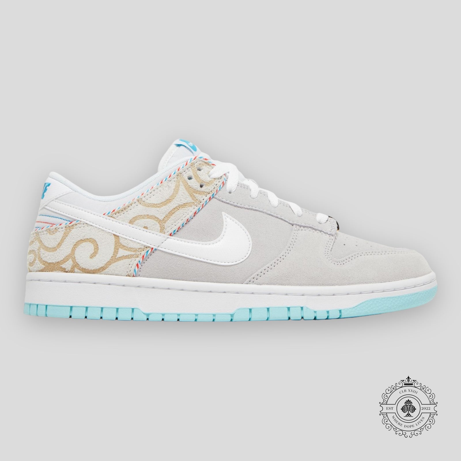 Nike Dunk Low SE Barber Shop Grey