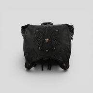 Chrome Hearts Fleur Patch Leather Gunslinger Backpack