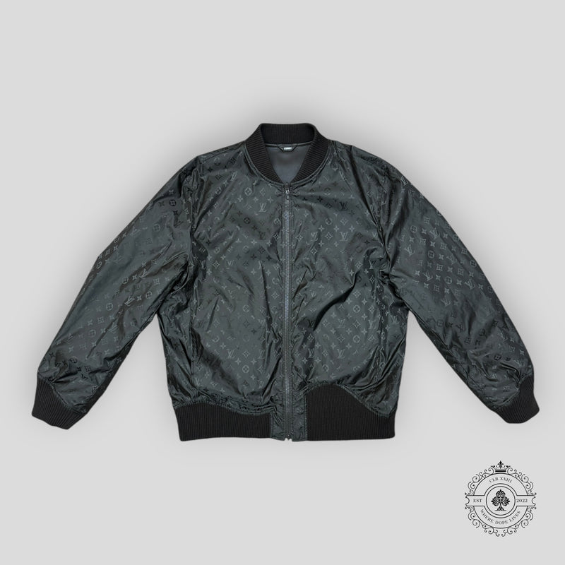 Louis Vuitton Reversible Leather Nylon Blouson in Brown