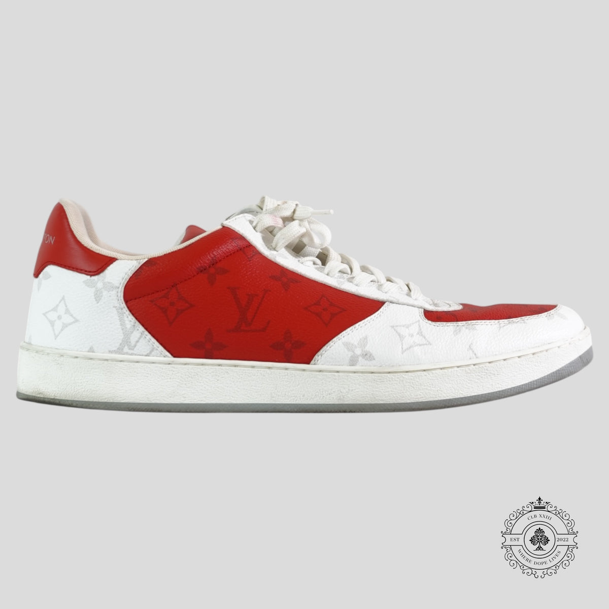Louis Vuitton Rivoli Sneakers in Red / White