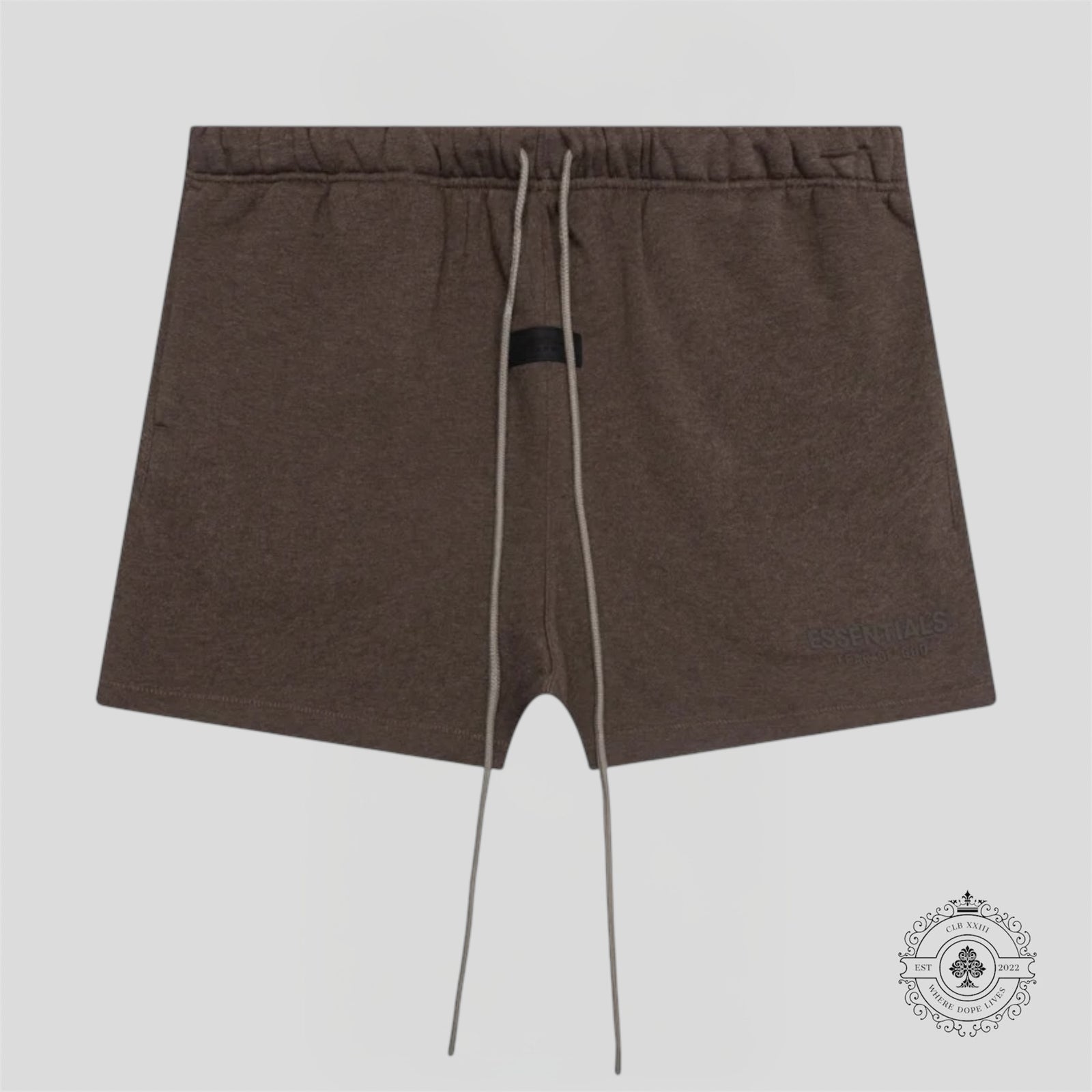 Fear Of God Essentials Sweatshorts in Heather Wood