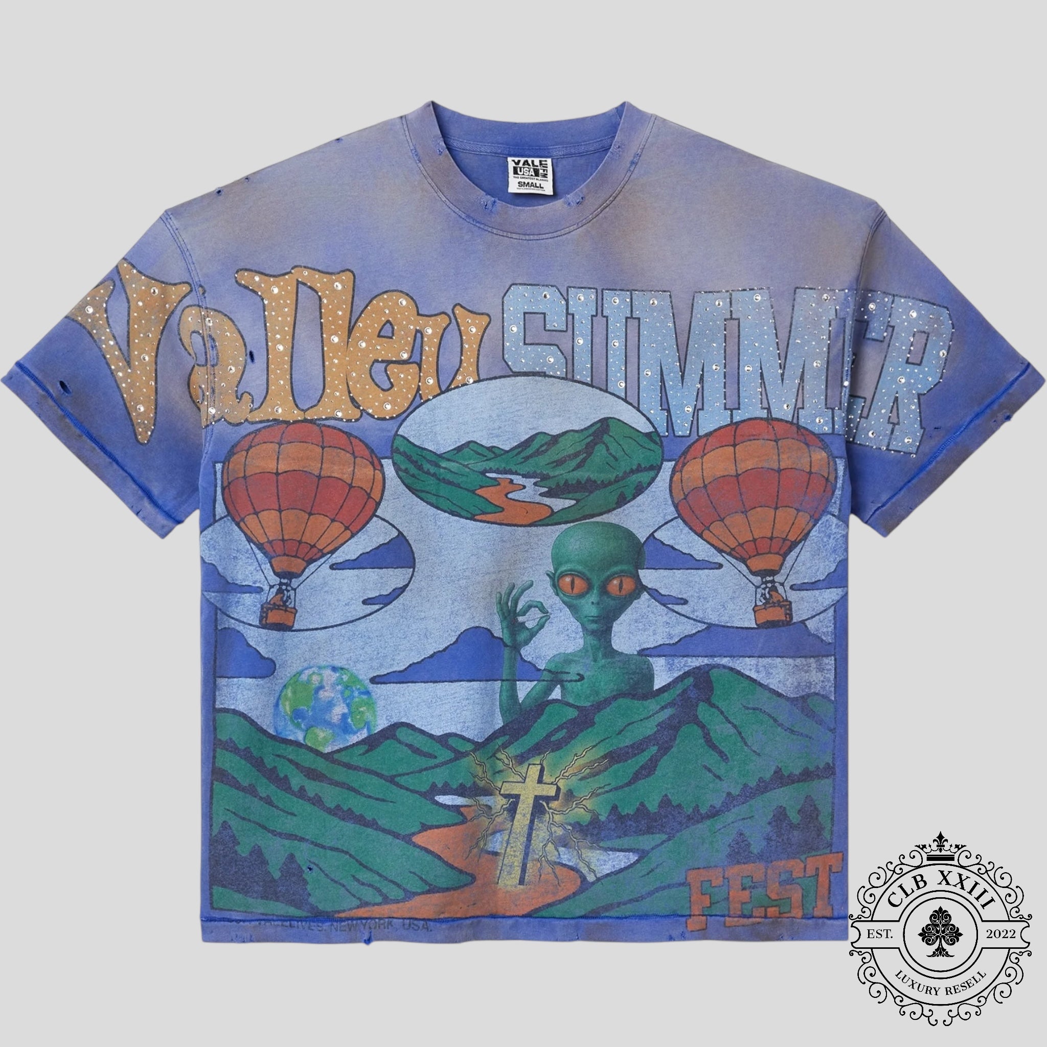 Vale Summer Slam Bling Tee in Violet