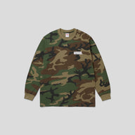 Supreme You Still Suck L/S Tee in Woodland Camo