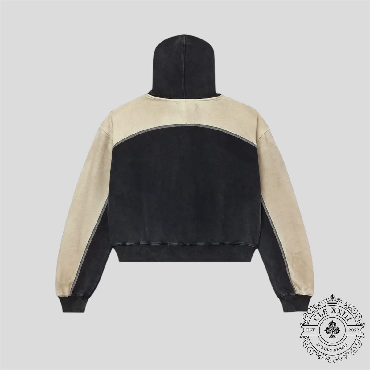 Vale Forever Star Zip Up in Black & Tan