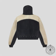 Vale Forever Star Zip Up in Black & Tan