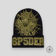 Sp5der Web Beanie in Onyx / Yellow