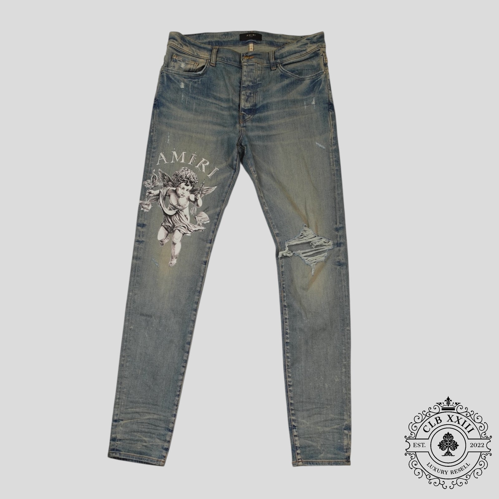 Amiri Cupid Jeans in Clay Indigo