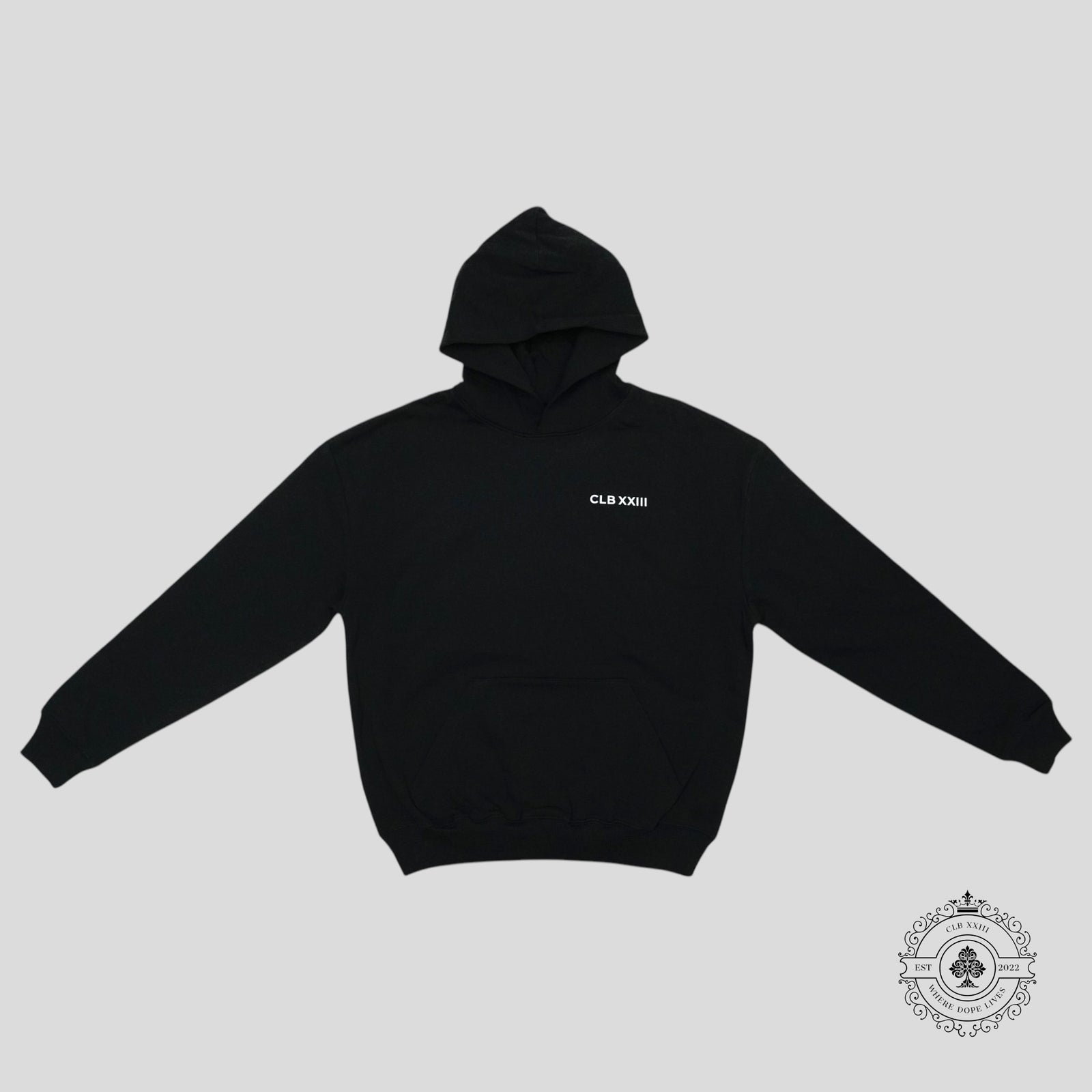 CLB XXIII Essential Hoodie in Black