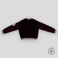 Louis Vuitton Lovers Mink Bomber in Maroon
