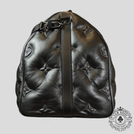 Louis Vuitton Lambskin Monogram Keepall Puffer XL Bandouliere 75 in Black