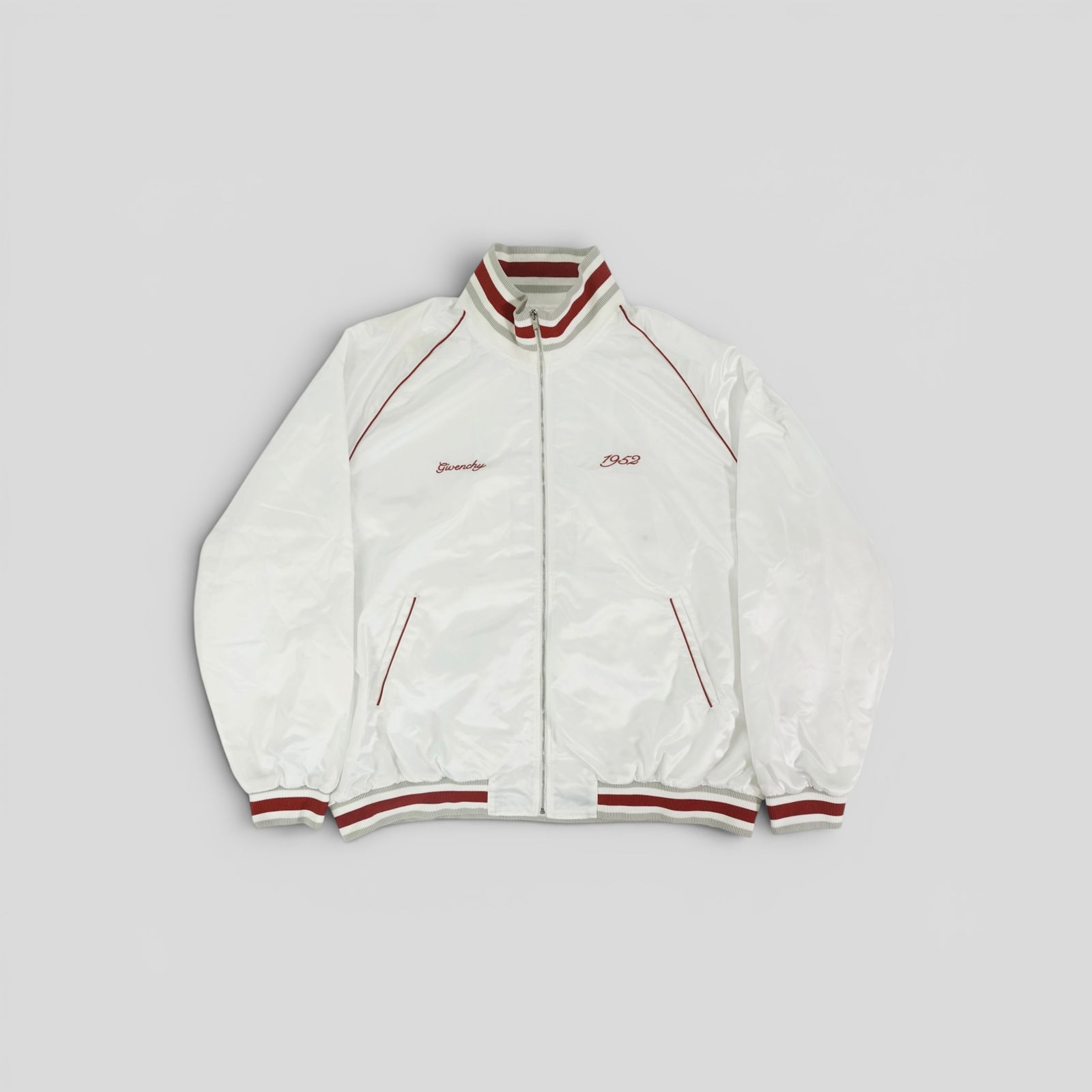 Givenchy 1952 Bomber Jacket in White/Red