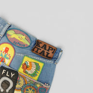 Kapital Zephyros Insane Remake Denim Shorts