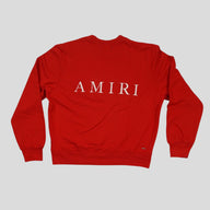 Amiri MA Logo Crewneck in Red