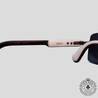 Chrome Hearts Deep II Sunglasses in White/Gold
