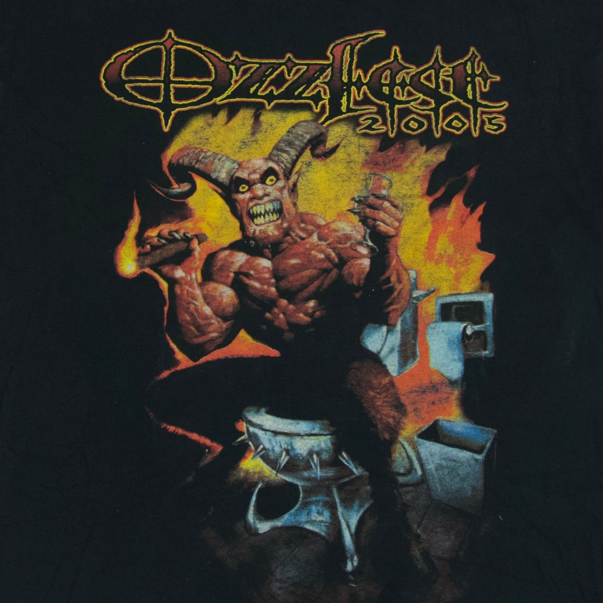 Ozzy Osbourne Vintage 2005 Ozzfest Vintage Tee in Black